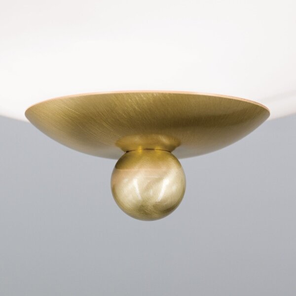 Orion - Lampada da soffitto LANDHAUS 1xE27/60W/230V diam. 21 cm ottone/bianco/blu