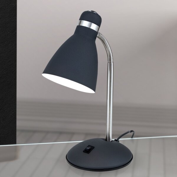 Orion - Lampada da scrivania SCHOOL 1xE27/40W/230V nero/cromo opaco