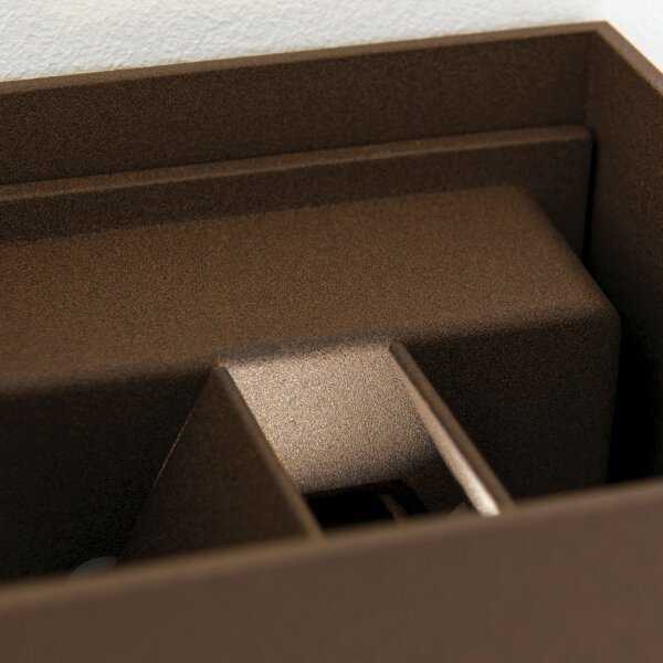 Orion- Lampada da parete LED per esterni con sensore CUBE-S LED/13W/230V IP54 marrone