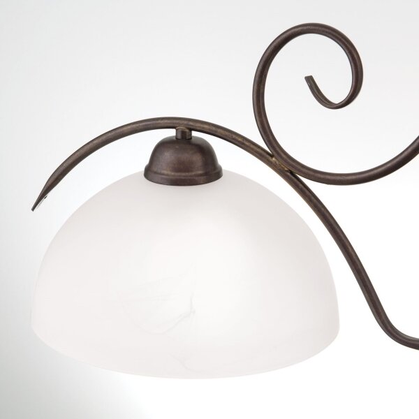 Orion - Lampadario a catena RULA 2xE27/40W/230V bianco/bronzo