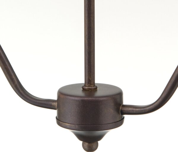 Orion - Lampadario a catena RULA 2xE27/40W/230V bianco/bronzo