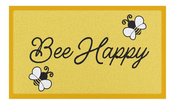 Zerbino in plastica riciclata 60x90 cm Bee Happy – Artsy Doormats