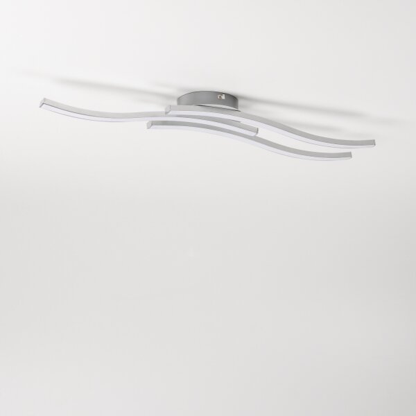 Plafoniera LED da soffitto 3xLED/6W/230V 3000K argento