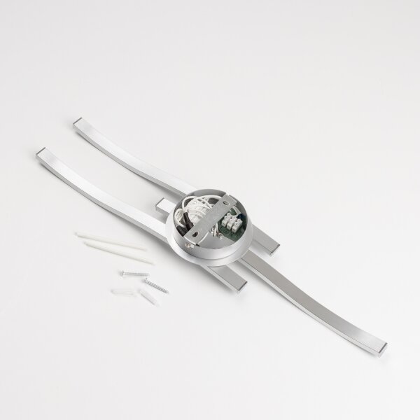 Plafoniera LED da soffitto 3xLED/6W/230V 3000K argento