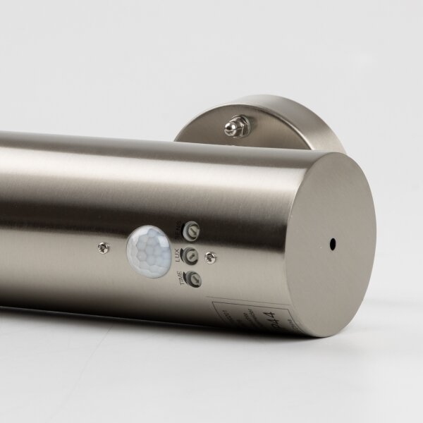 Applique LED da esterno con sensore 1x GU10/5W/230V, cromo opaco