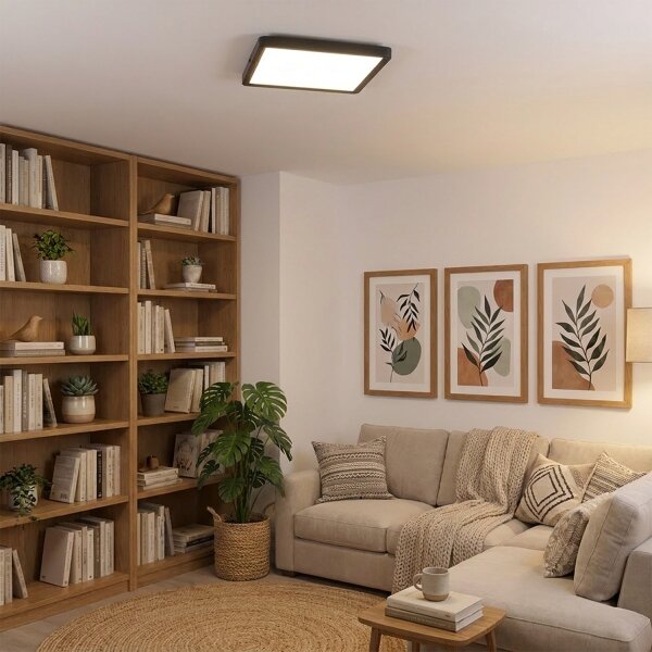 Brilagi - Plafoniera LED ESTELA SQUARE LED/24W/230V 31x31 cm nera
