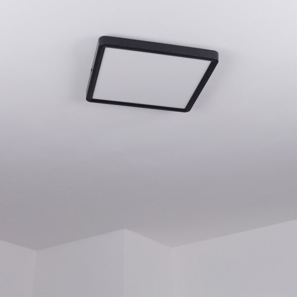 Brilagi - Plafoniera LED ESTELA SQUARE LED/24W/230V 31x31 cm nera