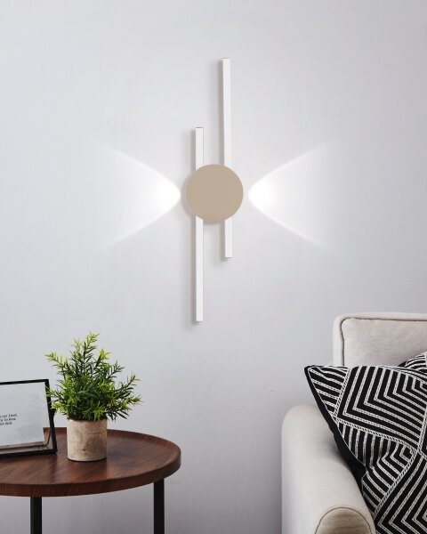 Eglo 902126 - Lampada da parete LED VENTICELLO LED/20W/230V + LED/0,91W beige