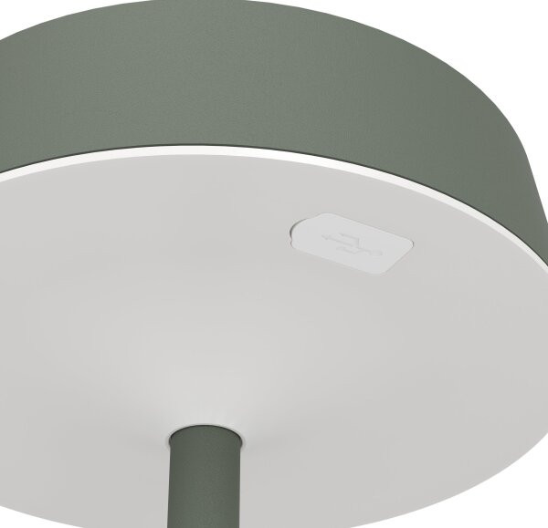 Eglo 75878-LED Lampada da tavolo ricaricabile solare SIMERI LED/3W/5V 1800mAh IP44 verde