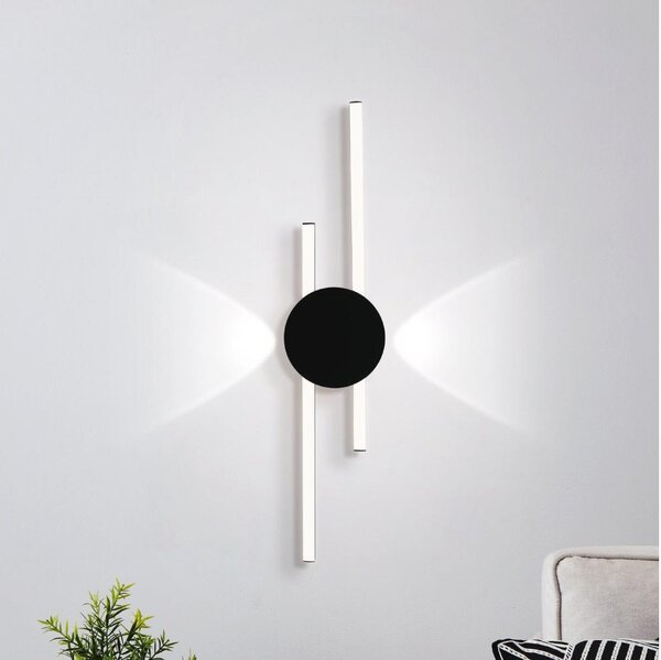 Eglo 902123 - Applique LED da parete VENTICELLO LED/20W/230V + LED/0,91W nero