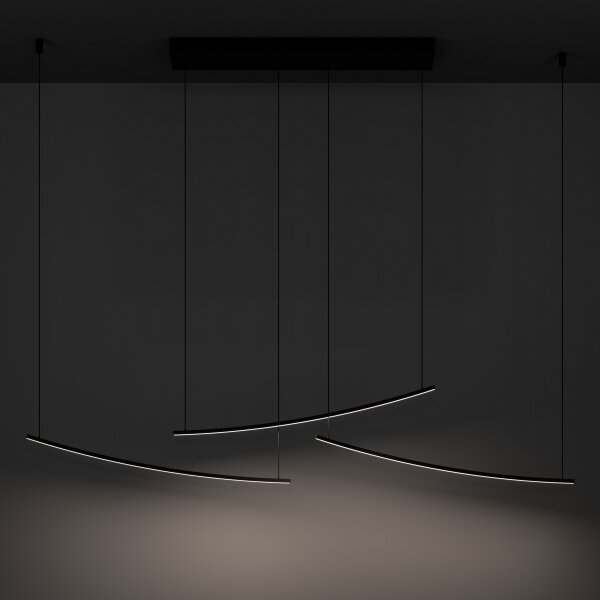 Eglo 902166 - Lampadario a sospensione LED dimmerabile VILLEGGI LED/22W/230V 2700/4000/6500K nero