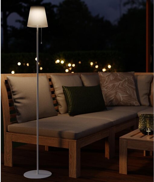Eglo 901902 - Lampada da terra solare a LED SCORDIANO LED/2,3W/3,7V 1800mAh IP44 bianca