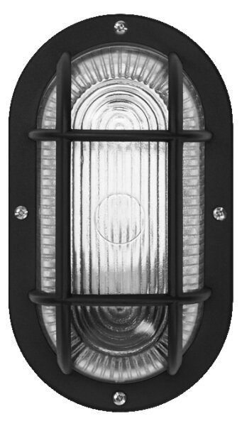 Osram - Lampada da parete per esterni BULKHEAD 1xE27/10W/230V IP54 nera