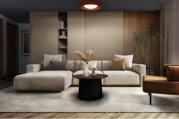 Osram - Plafoniera LED dimmerabile ORBIS CONCRETE LED/18W/230V diam. 40 cm marrone/cemento