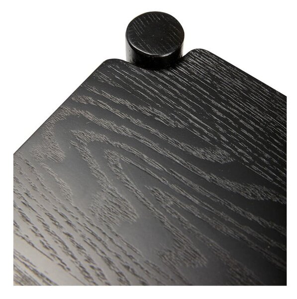 Tavolino da portata in rovere con rotelle 40x40 cm Norm - Hübsch