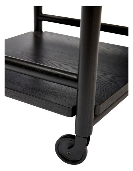 Tavolino da portata in rovere con rotelle 40x40 cm Norm - Hübsch