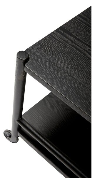 Tavolino da portata in rovere con rotelle 40x40 cm Norm - Hübsch