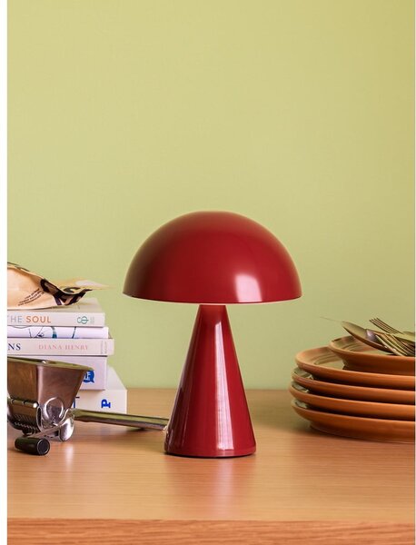 Lampada da tavolo dimmerabile a LED rossi (altezza 20 cm) Mush - Hübsch