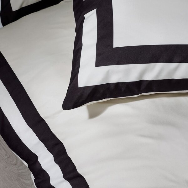 Biancheria da letto bianca e nera per letto matrimoniale 200x200 cm Mono Panel – Catherine Lansfield