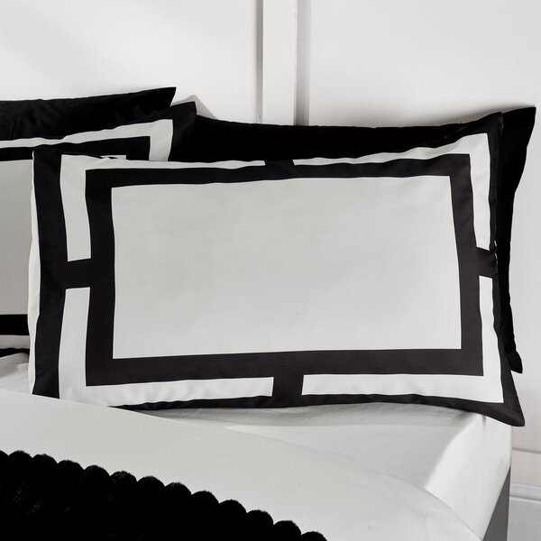Biancheria da letto bianca e nera per letto matrimoniale 200x200 cm Mono Panel – Catherine Lansfield