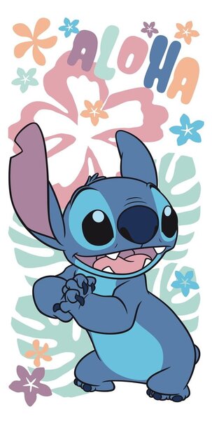 Asciugamano per bambini in cotone 70x140 cm Lilo and Stitch "Hawaiian Harmony" – Jerry Fabrics