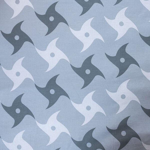 Set copripiumino e federa da bambini in cotone per letto singolo 140x200 cm Naruto "Grey" – Jerry Fabrics