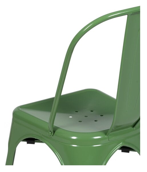 Set di 2 sedie da pranzo verdi in metallo - Ixia