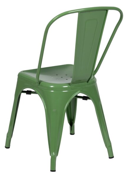 Set di 2 sedie da pranzo verdi in metallo - Ixia