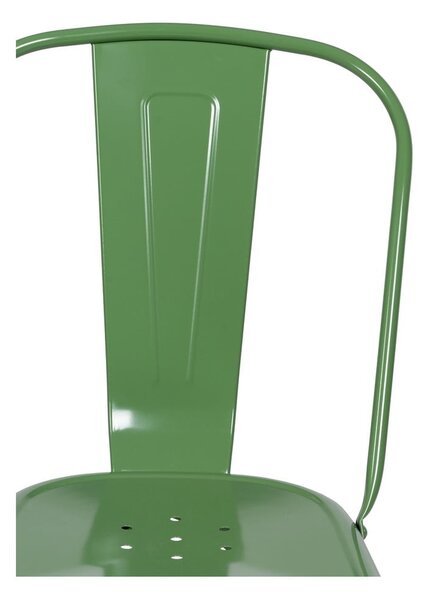 Set di 2 sedie da pranzo verdi in metallo - Ixia