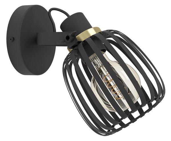 Spot Contemporaneo Girona In Acciaio Nero 1 Luce E27 40W Ip20