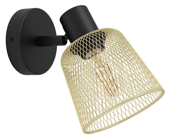 Spot Moderno Coslada In Acciaio Nero 1 Luce E27 40W Ip20
