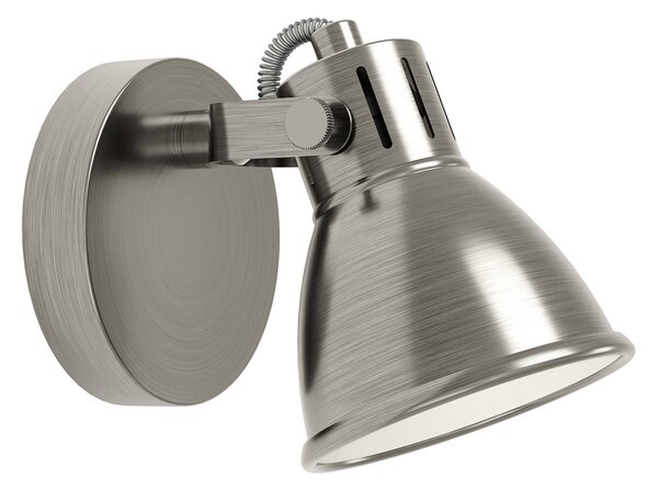 Spot Moderno Seras In Acciaio Nichel Anticato 1 Luce Gu10 3W Ip20