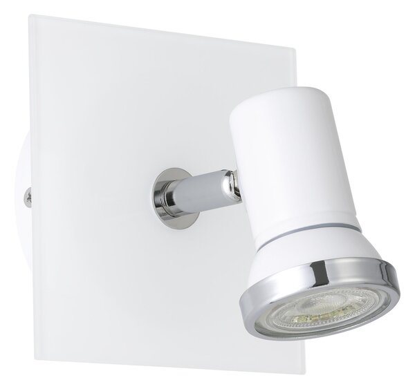 Spot Moderno Tamara 1 In Acciaio Bianco 1 Luce Gu10 3W Ip44