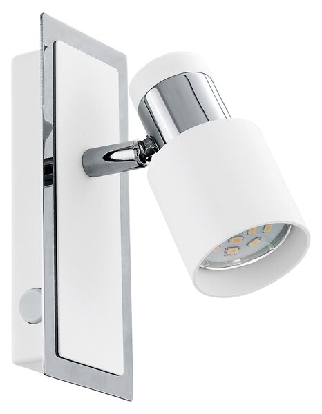 Spot Moderno Davida In Acciaio Cromo 1 Luce Gu10 4,6W Ip20