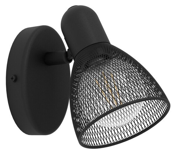 Spot Moderno Carovigno In Acciaio Nero 1 Luce E14 28W Ip20