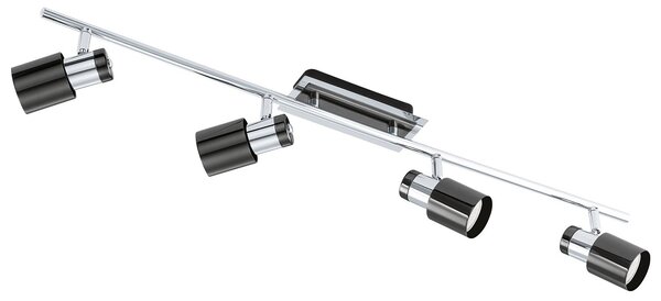 Spot Moderno Davida 1 In Acciaio Nichel 4 Luci Gu10 4,6W Ip20