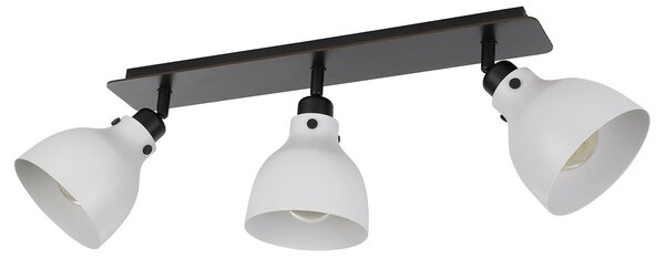 Spot Contemporaneo Matlock In Acciaio Grigio 3 Luci E27 40W Ip20