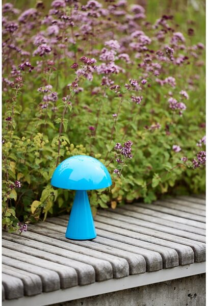 Lampada da tavolo dimmerabile a LED blu (altezza 20 cm) Mush - Hübsch