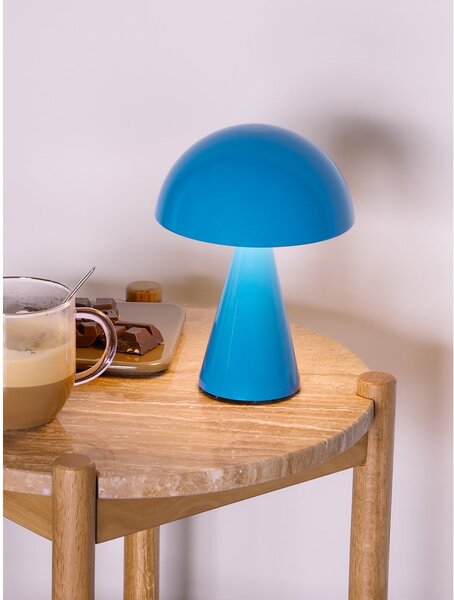 Lampada da tavolo dimmerabile a LED blu (altezza 20 cm) Mush - Hübsch