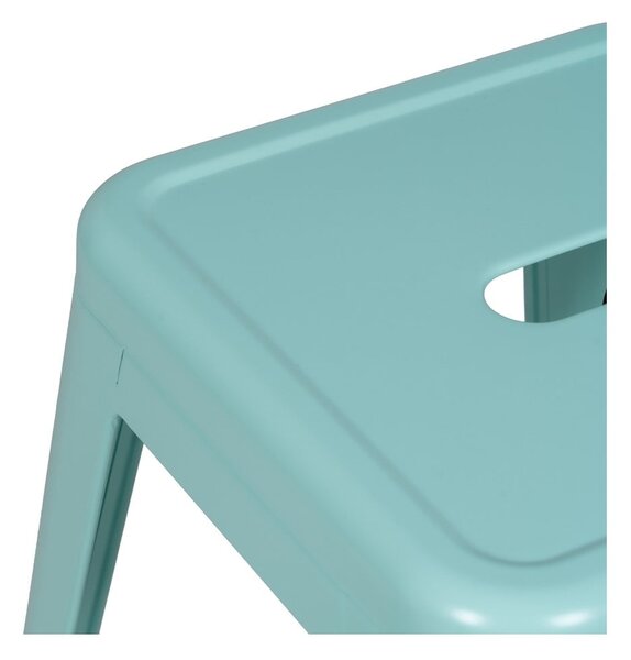 Set di sedie da bar turchese in metallo 2 pz (altezza della seduta 76,5 cm) – Ixia