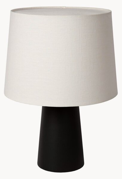 Lampada da tavolo con luce regolabile e paralume in lino Frieda