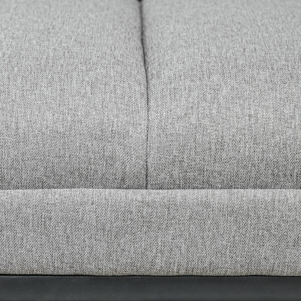 HOMCOM Panca in Stile Industriale, Panca per il Letto, Gambe in Metallo, Rosa + Nero