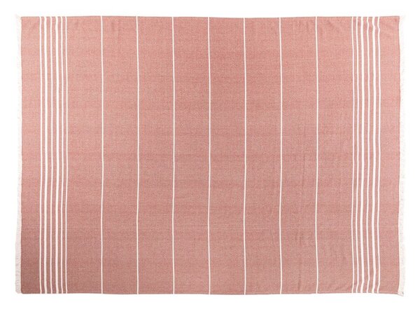 Coperta color terracotta in cotone 150x200 cm Solene – Tiseco Home Studio