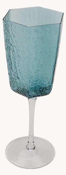 Set di 4 bicchieri da vino rosso fatti a mano Cascata
