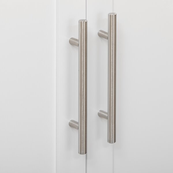 HOMCOM Carrello da Cucina Servizio Isola Cucina, 1 Portaspezie, 1 Porta Asciugamani, 109 cm x 40 cm x 89 cm, Bianco