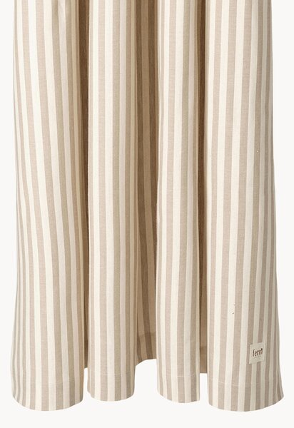 Tenda da doccia in cotone organico Chambray, idrorepellente
