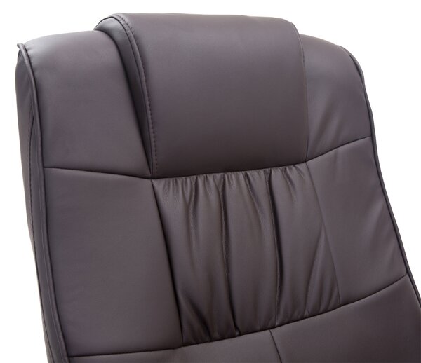 HOMCOM Poltrona Massaggiante Relax, inclusi Poggiapiedi, 10 Punti di Vibrazione, 1 Telecomando; 77 cm x 84 cm x 95 cm, Marrone