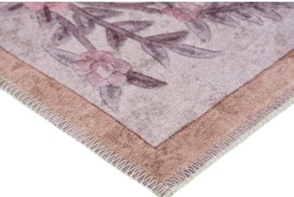 Tappeto lavabile rosa chiaro 150x80 cm - Vitaus