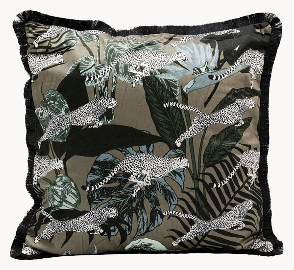 Cuscino in velluto Jungle Leafs
