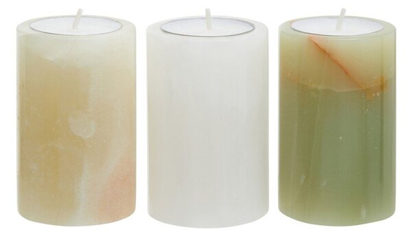 Portacandele in set in pietra per lumino 3 pz Oleena – Premier Housewares